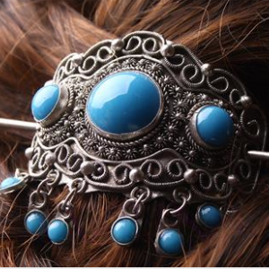 Tibet Silver Style Hair Pi..